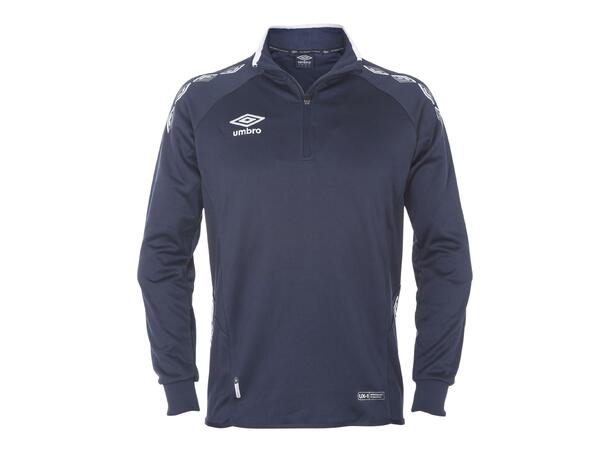 UMBRO UX-1 Half Zip Jr Marin/Vit 116 Träningströja med krage 